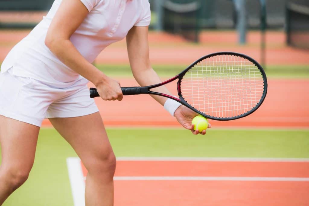 proper tennis serve stance 