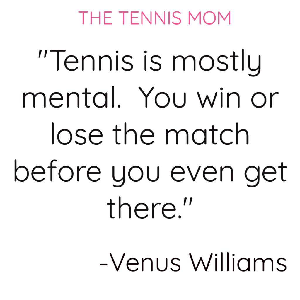 Famous tennis quote by Venus Williams that will provide you with motivation to become a better tennis player.