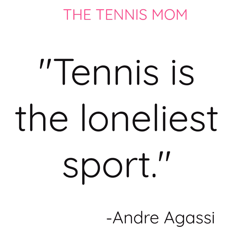 Famous tennis quote by Andre Agassi.