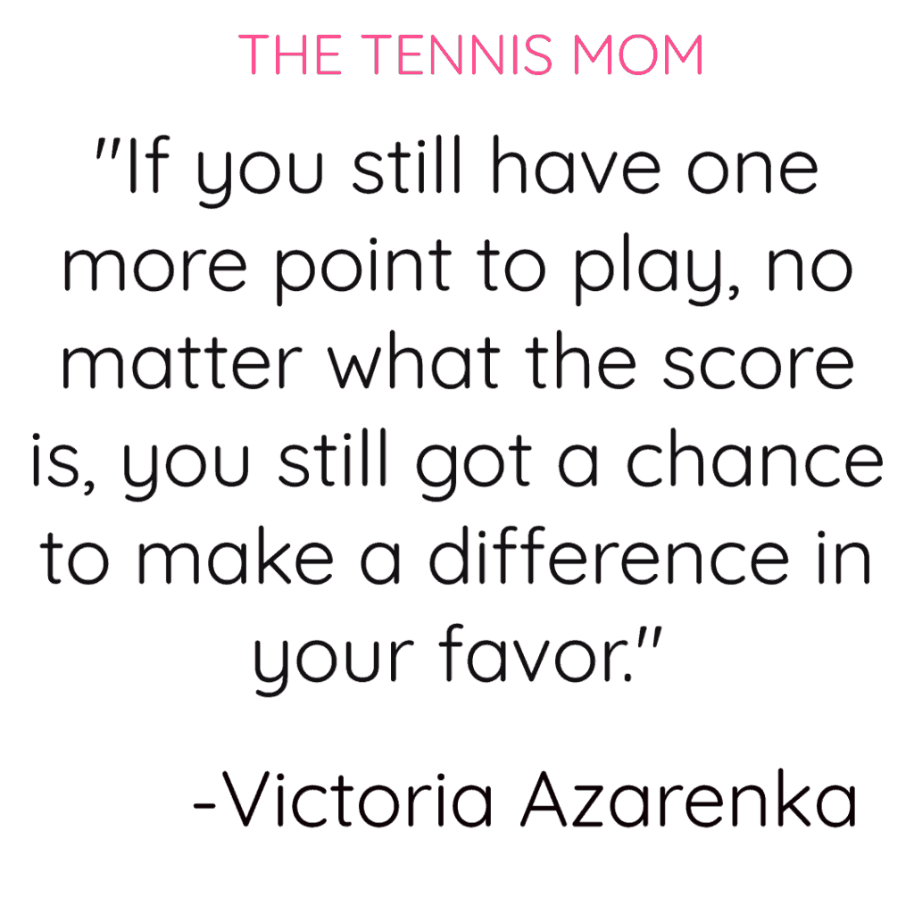 Motivational tennis quotes that will keep you positive and help you stay strong during your next tennis match.