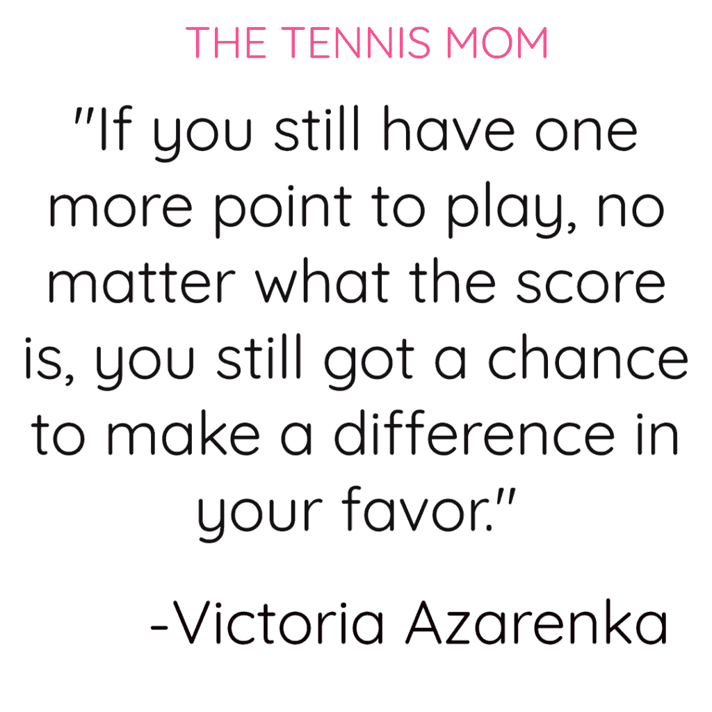 Motivational tennis quotes that will keep you positive and help you stay strong during your next tennis match.