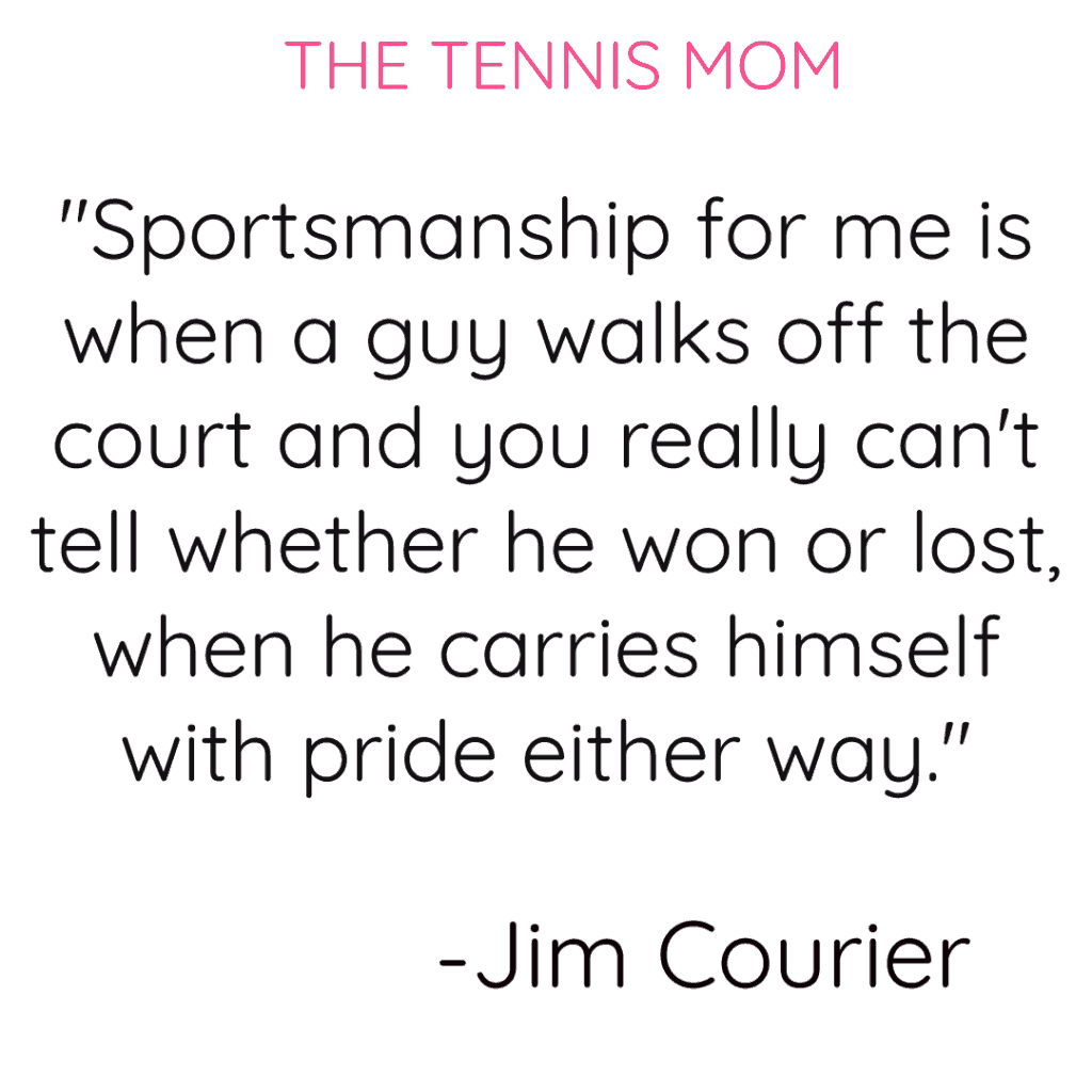 Positive tennis quote that will make you feel confident and give you encouragement to be the best tennis player you can be.