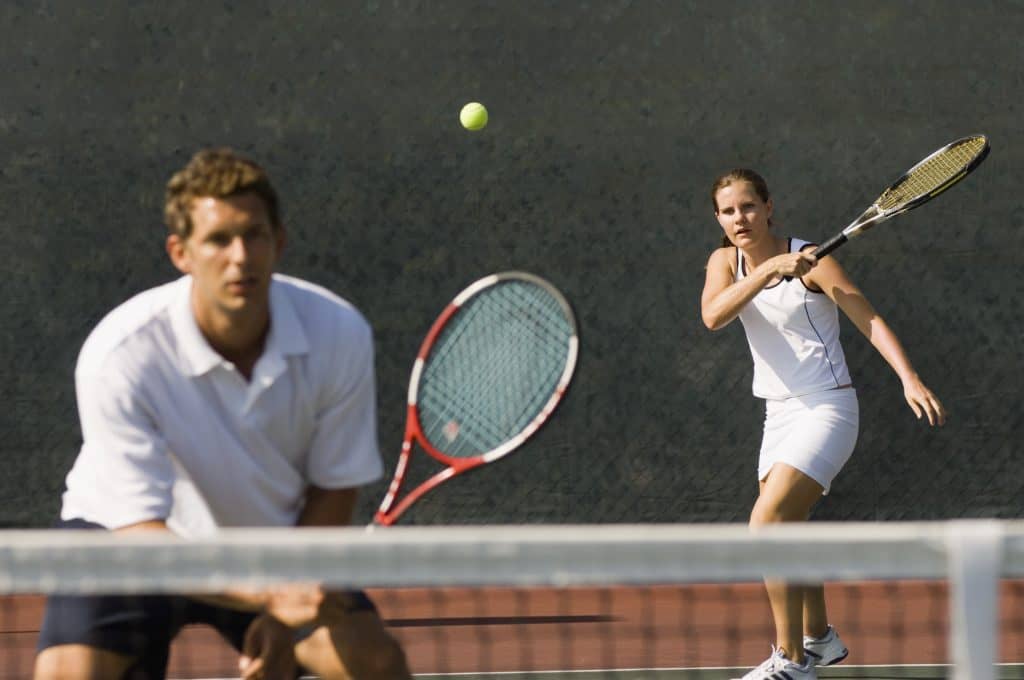 Mixed Doubles Tennis Positioning