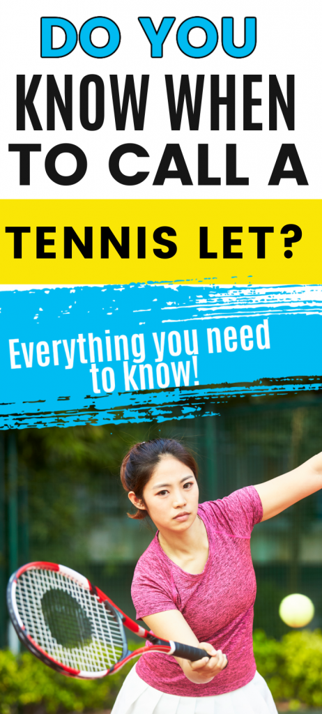 If you are a beginner tennis player then you will want to learn all of the tennis terms before your first match. Find out what a tennis let is and when you should be calling it.